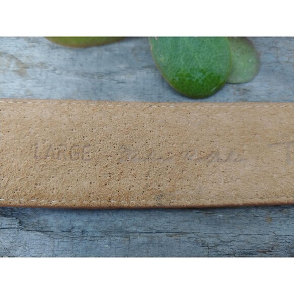 Vintage Talbots Brown Leather Belt Womens Size Large - Picture 8 of 10